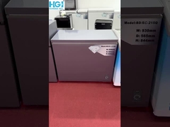 एचजीआई डीफ्रॉस्ट फास्ट कू 200L चेस्ट फ्रीजर टॉप ओपन डोर छोटे गहरे फ्रीजर