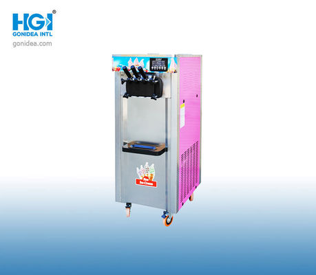 कमर्शियल 2.3KW प्रोफेशनल सॉफ्ट सर्व आइसक्रीम मशीन 25L फ्लोर स्टैंडिंग